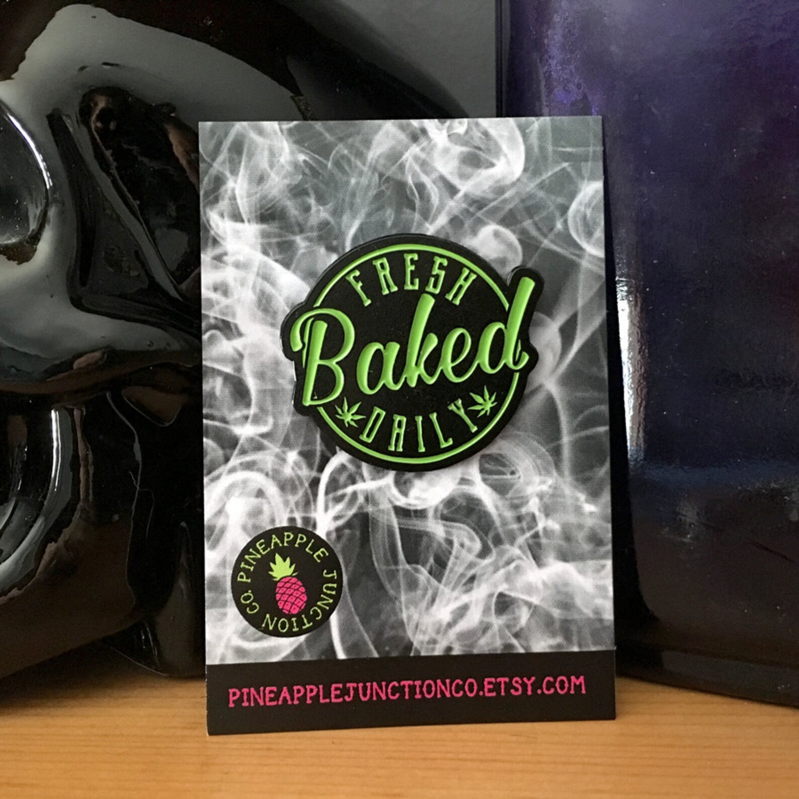 Fresh Baked Daily Fresh Baked Daily Pin Stoner Culture Pin Etsy