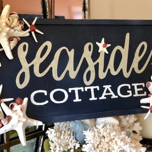 Seaside Cottage Wall Decor Sign für Küste, Strand, Wohnkultur, Hochzeit, Geschenk, Terrasse, Sammler