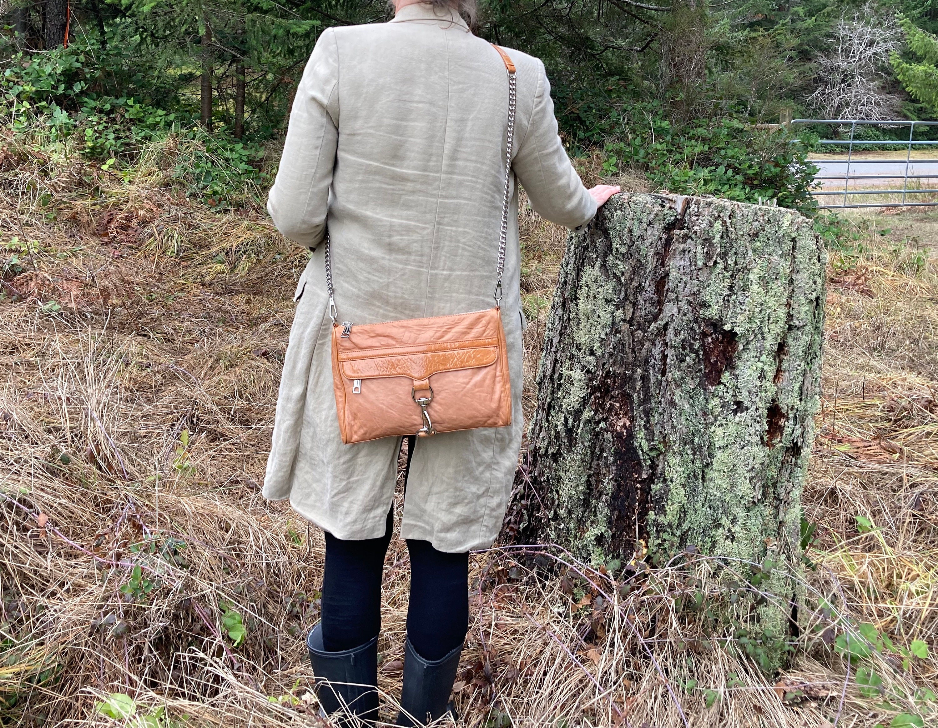 Rebecca Minkoff kate leather mini tote bag in brown
