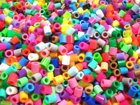 How to make Rainbow Perler bead. step by step tutorial. Hama beads. 