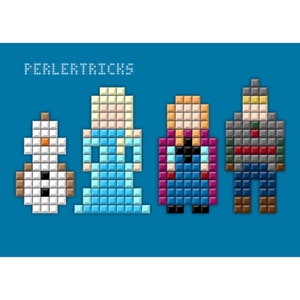 5x7 Postcard Digital Print from my Minimal Pixels series 8bit Pixel Movie Art image 2