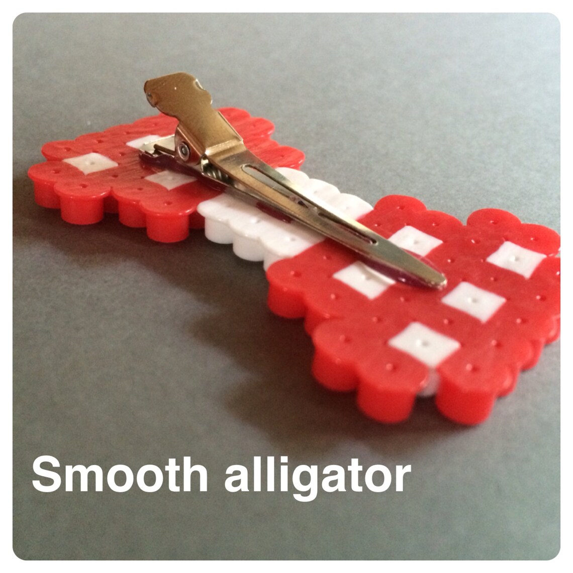 8 Bit Pixel Art Perler Bead Hair Clip Perlers Geek Bow Hairbow Hama