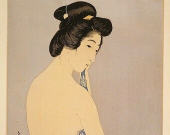 Model Tomi Goyo Hashiguchi  Vintage Japanese Art, Japanese Art Print, Wall Art Poster Print Home Decor A4