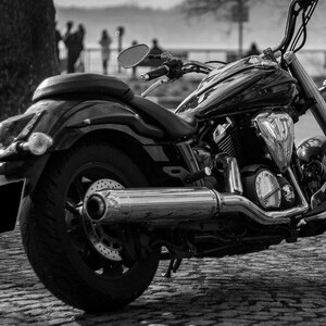 Yahama Schwarz Motorrad Bild Motorrad Biker Wand Kunst Druck Poster Wohnzimmer Schlafzimmer Print Home Decor A3 A4 A5