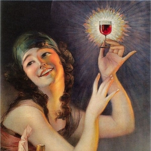 Tienda Hachi Jirushi: cartel publicitario de vino japonés/oriental vintage de 1923, impresión de arte mural, decoración del hogar, tamaño A3, A4, A5
