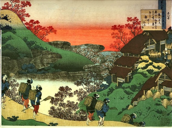 Wild Sea at Choshi Japanese Repro Woodblock Picture Painting Print Hokusai