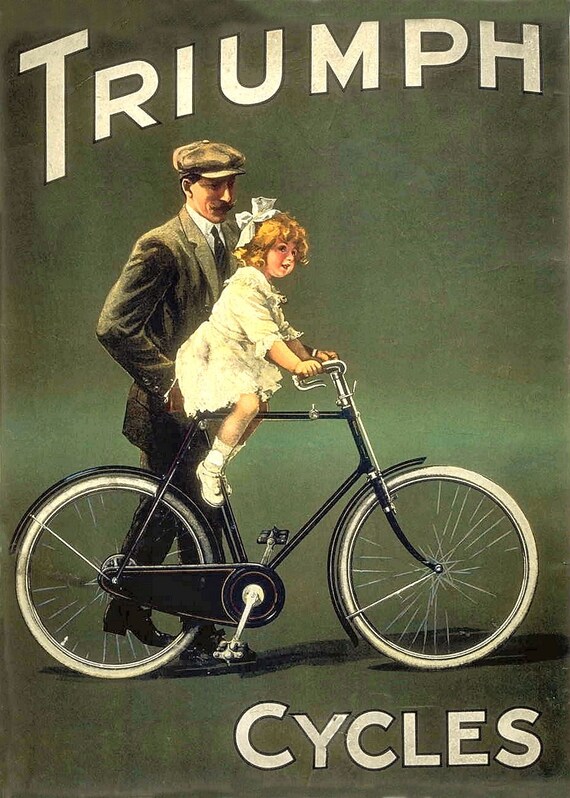 vintage triumph bicycle