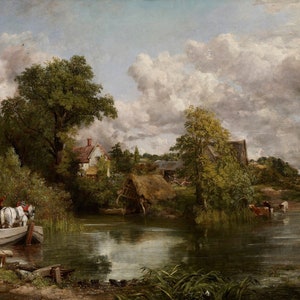 John Constable, The White Horse Vintage Reproduktion Poster Wand Kunst Wohnkultur