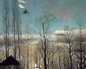 Carnival Evening 1886 Henri Rousseau - Vintage Reproduction Poster Painting - Wall Art Print Home Decor A3 A4