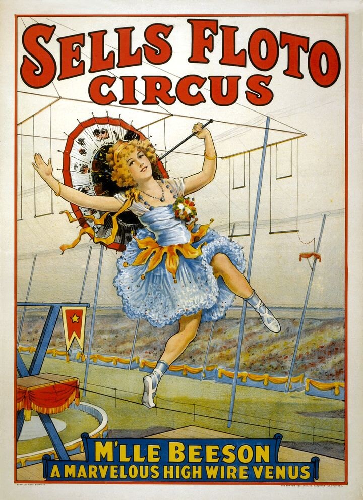 Retro Circus Poster Art Print Home Decor Wall Art Poster