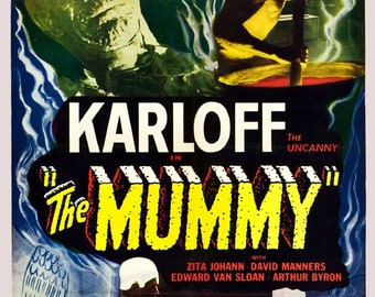 Mummy Poster Boris Karloff - Etsy