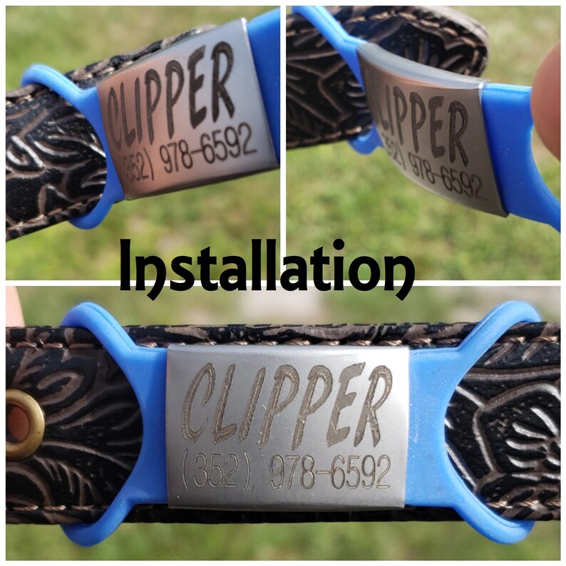 Stealthy Silicone Hunting Dog ID Tag for Collar Lays Flat Etsy