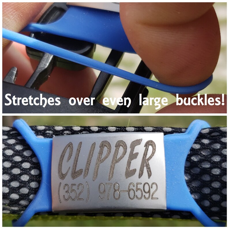 Stealthy Silicone Hunting Dog ID Tag for Collar Lays Flat Etsy