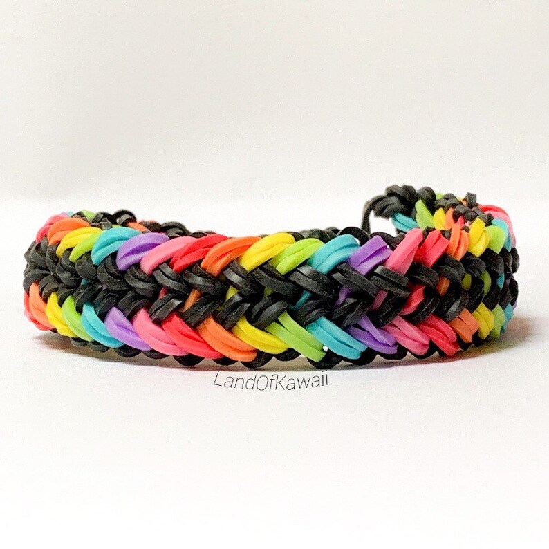 Rainbow Loom Handmade Mini Snake Belly Bracelet Etsy