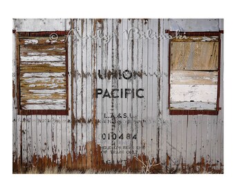 Union Pacific Print | Desert Landscape Print | Rustic Barn Photography | California Wall Art