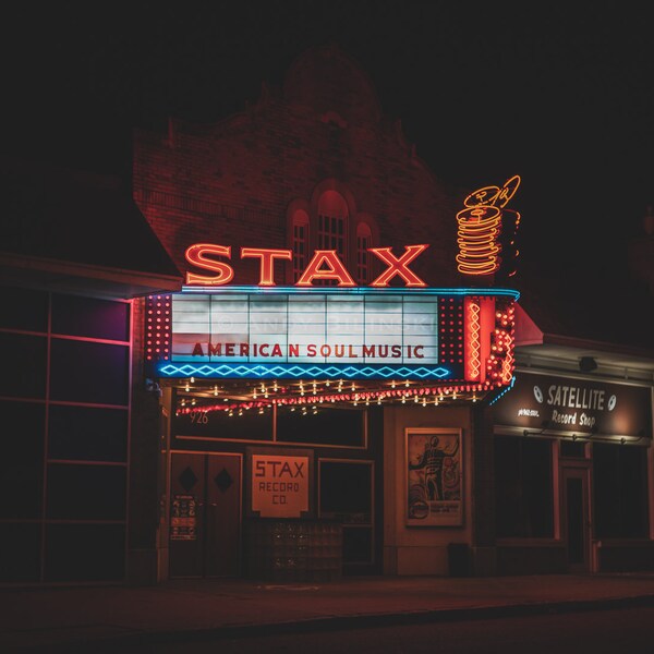 Stax Records Photograph / Memphis Print / Soul Music / Nighttime Photograph