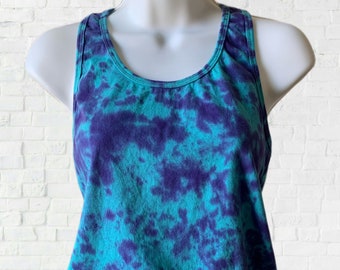 NWT TEAL TIE DYE Spandex Dance Camisole Tops Ladies sizes Girls 3 colors 