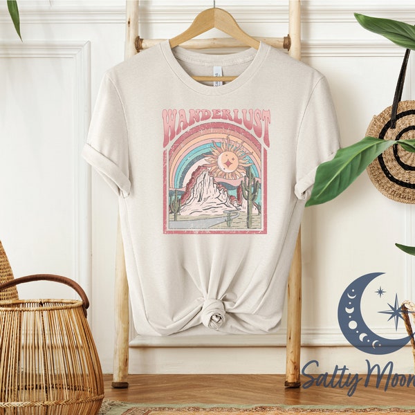 Wanderlust T-Shirt | Vacation T-Shirt | Vintage | Retro Tee | Camping Tee | Travel | Explore | Wanderlust