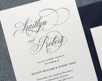 Elegant Wedding Invitations Etsy