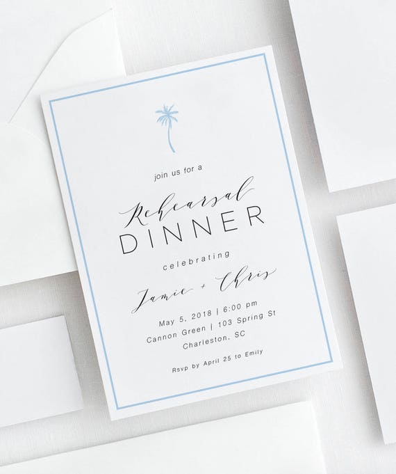 Destination Rehearsal Dinner Invitation Destination Wedding Etsy