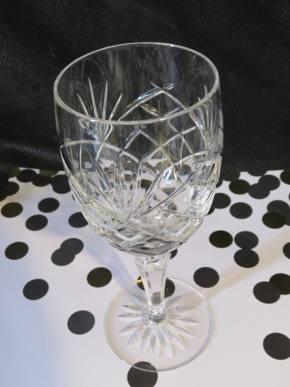 Vintage Galway Irish Crystal ashford Water Goblets 8 8 Available