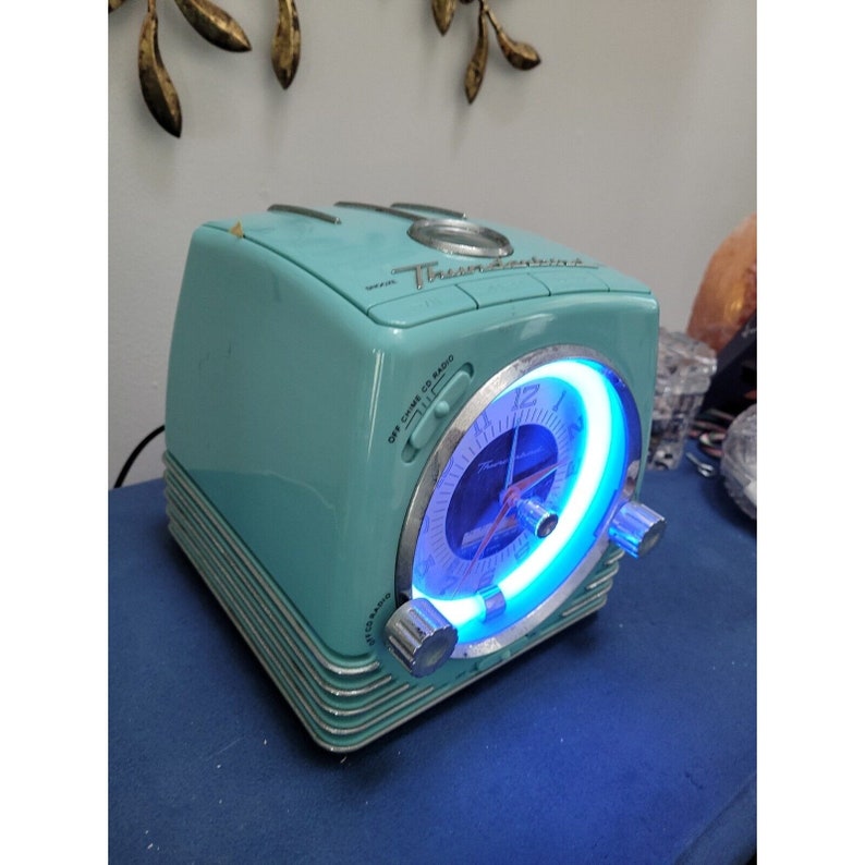 Thunderbird Neon Clockradiocd Player Combo Rare Collectible Etsy