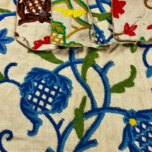 Crewel Fabric - Etsy