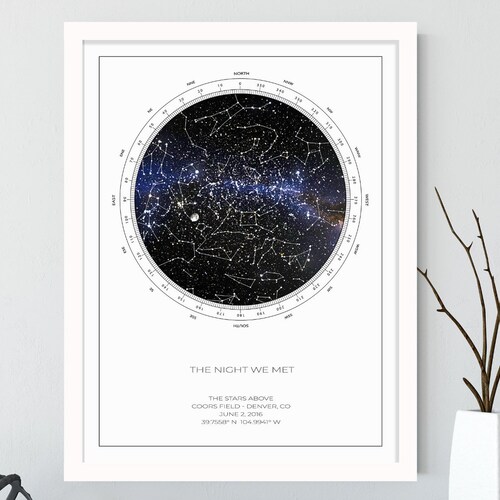 Star Map Custom Star Map Print Printable Files | Etsy