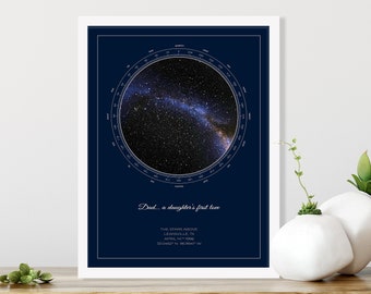 Custom Star Map, Personalized Gift, Unique Gift Ideas, Celestial Gift, First Date Memory, Anniversary Gift, Wedding Gift | PRINTED POSTER