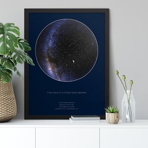 Benutzerdefinierte Sternenkarte Astronomische Karte Sternenhimmel Wand Kunst Personalisiertes Geschenk Himmlisches Geschenk Wohnkultur Minimalistische Sternenkarte DIGITAL DOWNLOAD