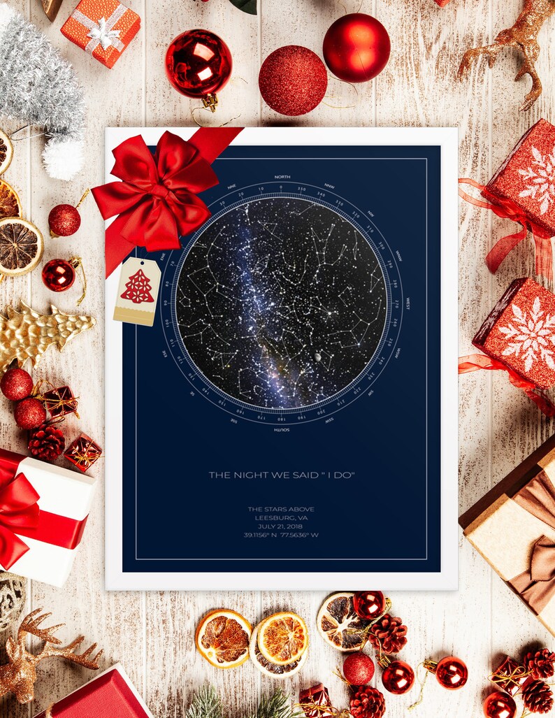 Christmas Gift, Custom Star Map, REAL Night Sky, Night Sky Map, Christmas Gift, Custom Star Map, REAL Night Sky, Night Sky Map,
