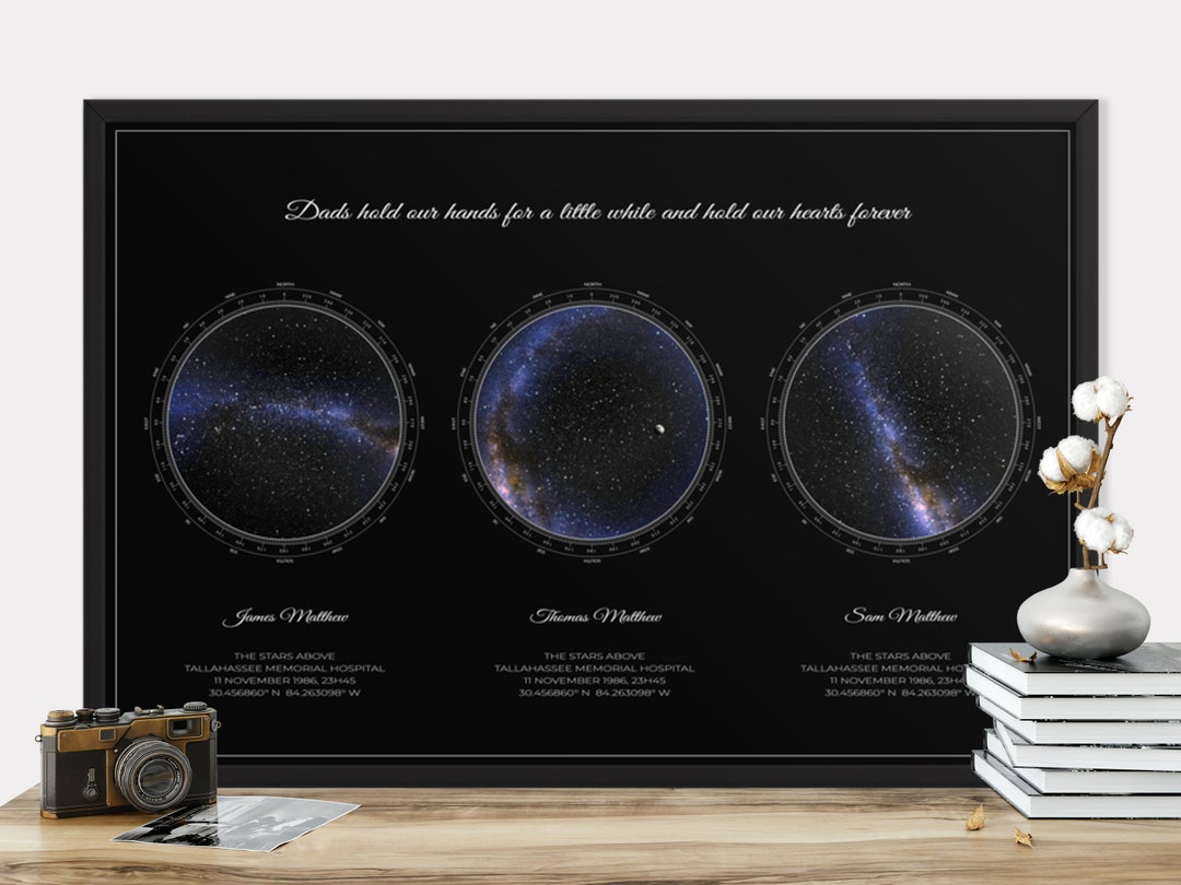 Personalized Star Map Star Map Print Celestial Map Night Sky Poster ...