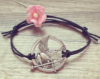 Vogel Armband in schwarz silber, Edelstahl, blogger, vintage, statement, bracelet