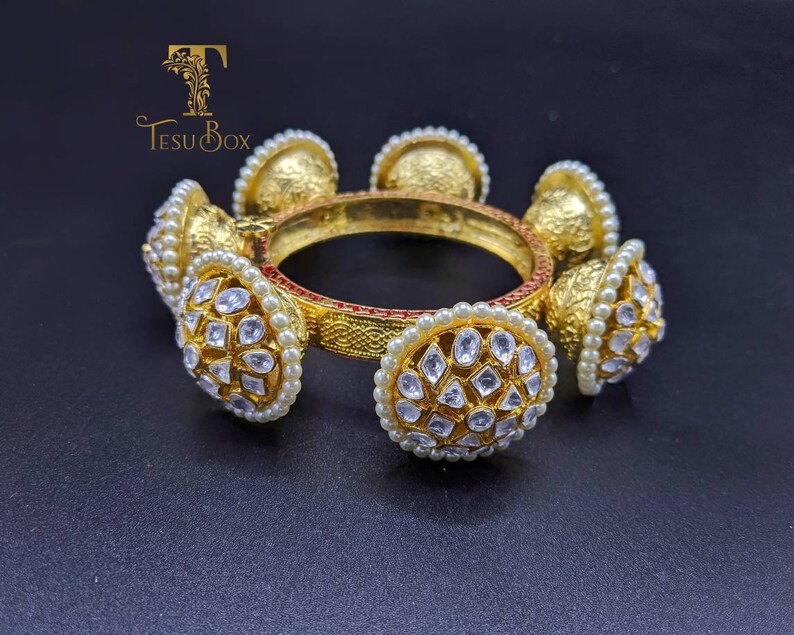 pemium quality Kundan kada Indian boho Kundan brass kada Kundan Jewelry Pakistani wedding jewelry Indian bridal bangle...
