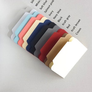 20 Mini File Folders (mini-A): 4.5 inches x 3 inches - Made from Cardstock in Matte Finish