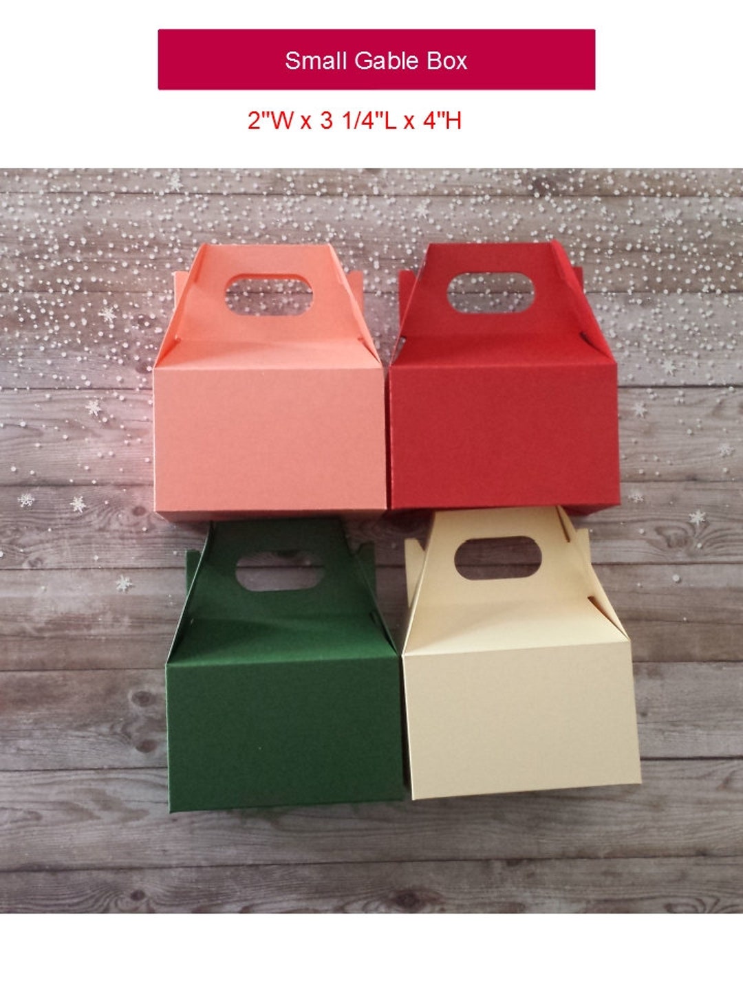 Small Gable Boxes Heavy Cardstock Treat Favor Candy Gable Boxes