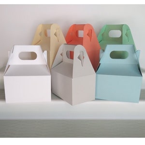 Gable Boxes {Small}: Paper Treat Favor Candy Gable Boxes - Birthday Party Shower Wedding Gift Box - Set of 12 or 15