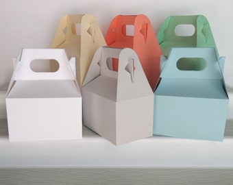 Gable Boxes {Small}: Paper Treat Favor Candy Gable Boxes - Birthday Party Shower Wedding Gift Box - Set of 12 or 15