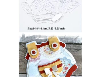 Metal Cutting Die: Large Layered Baby Onesie Album Cutting Dies for Pregnancy Baby Shower