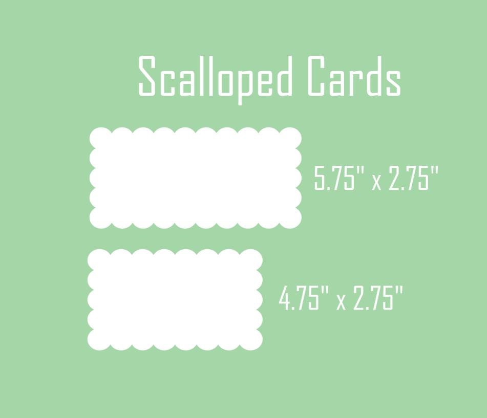 Scallop Edge Personalized Stationery