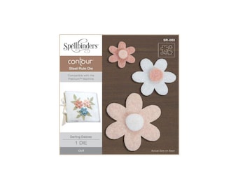 Spellbinders Contour Steel Rule Die Darling Daisies SR-003 - New in Box 5.5" X 6"