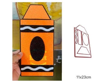 Metal Cutting Die: Large Layered Pencil Cutting Dies for Mini Album Cards