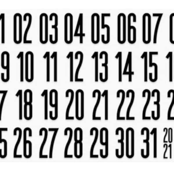 Calendar Stamp Etsy