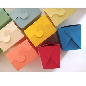Takeout Favor Boxes: Cardstock Cardboard Paper Treat Favor Candy  Jewelry Takeout Boxes - Birthday Party Shower Wedding Gift Box - set of 12