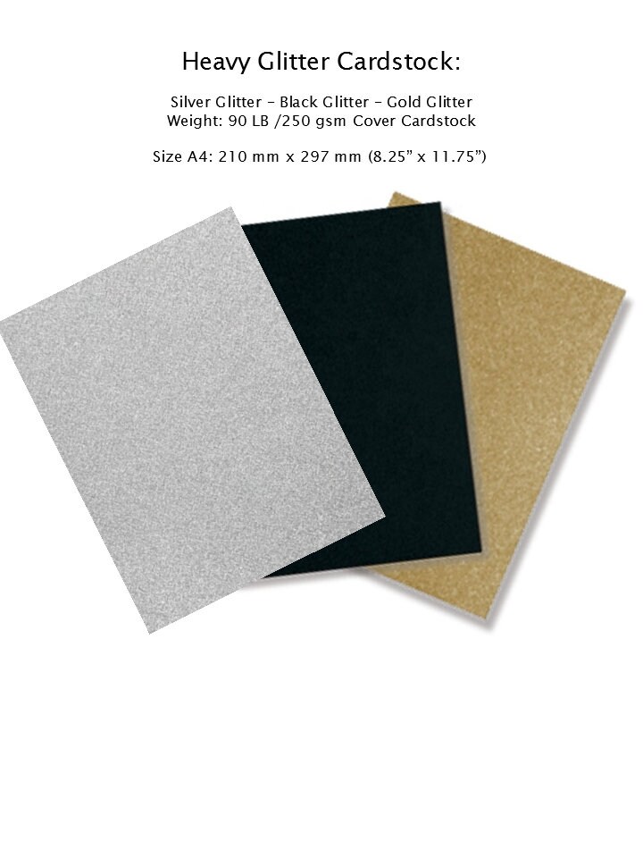 Reflective Metallic Cardstock Paper Sheets (Silver, 8.5 x 11.75 In