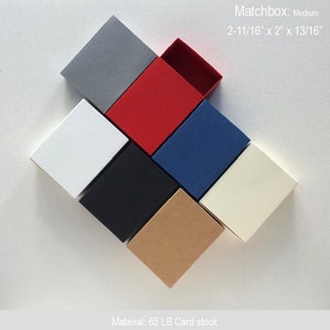 Medium Rectangular Sliding Matchboxes: Treat Gift Favor Box - Mini Storage Box Scrapbooking Crafts - Advent calendar