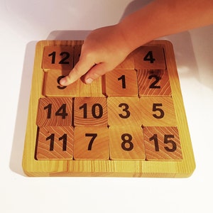 Wooden numbers puzzle game 15 image 5