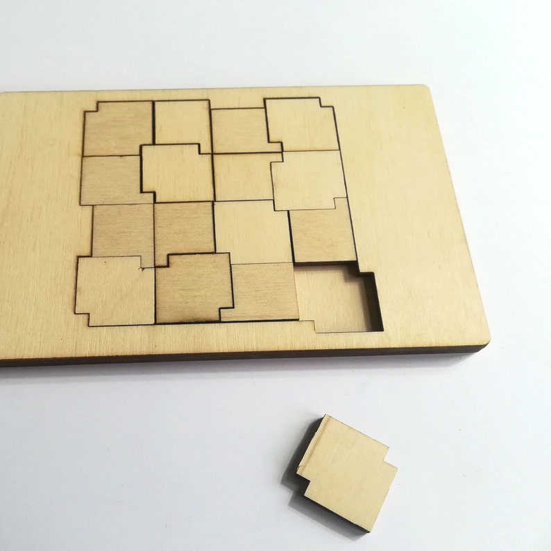 Brain teaser puzzle SQUARES Etsy