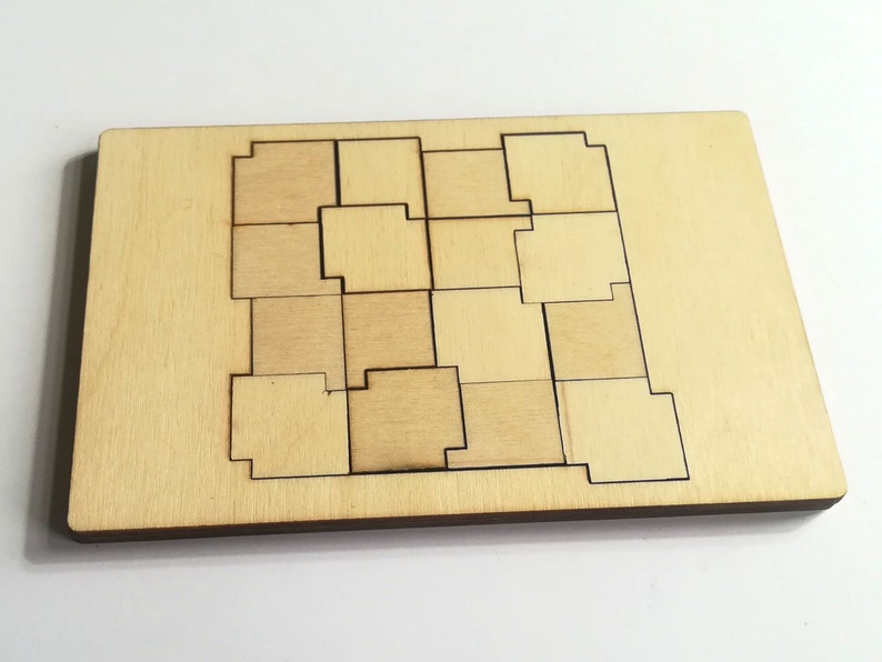 Brain teaser puzzle SQUARES Etsy