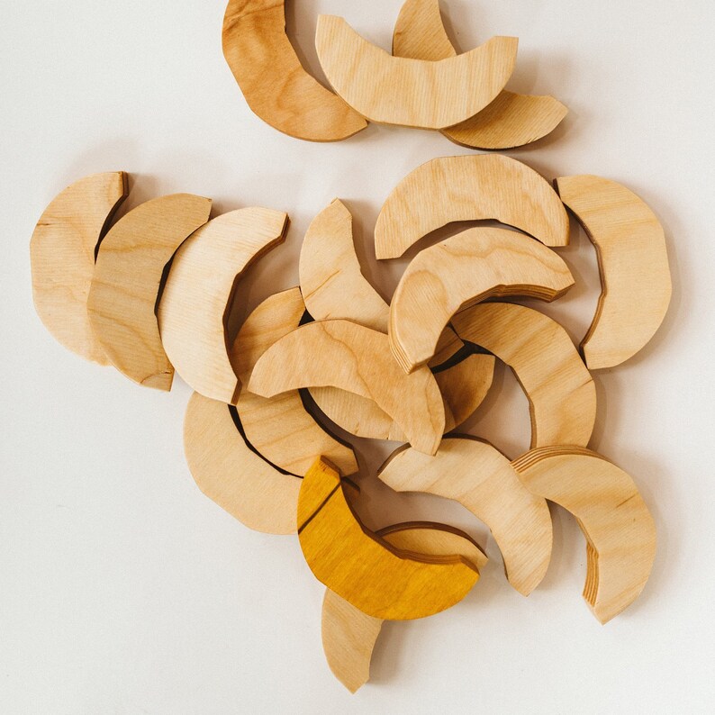 Montessori wooden balance puzzle Banana 25 pcs image 6